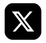 X or twitter logo social media app button | Premium Vector